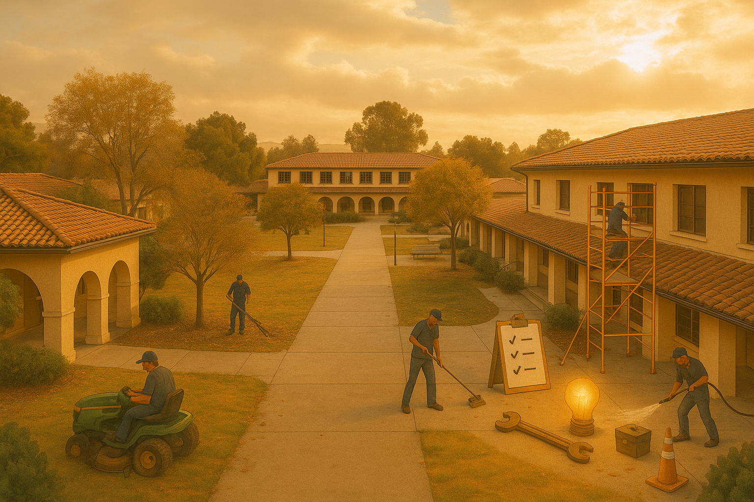 Winter Break Work on Campus