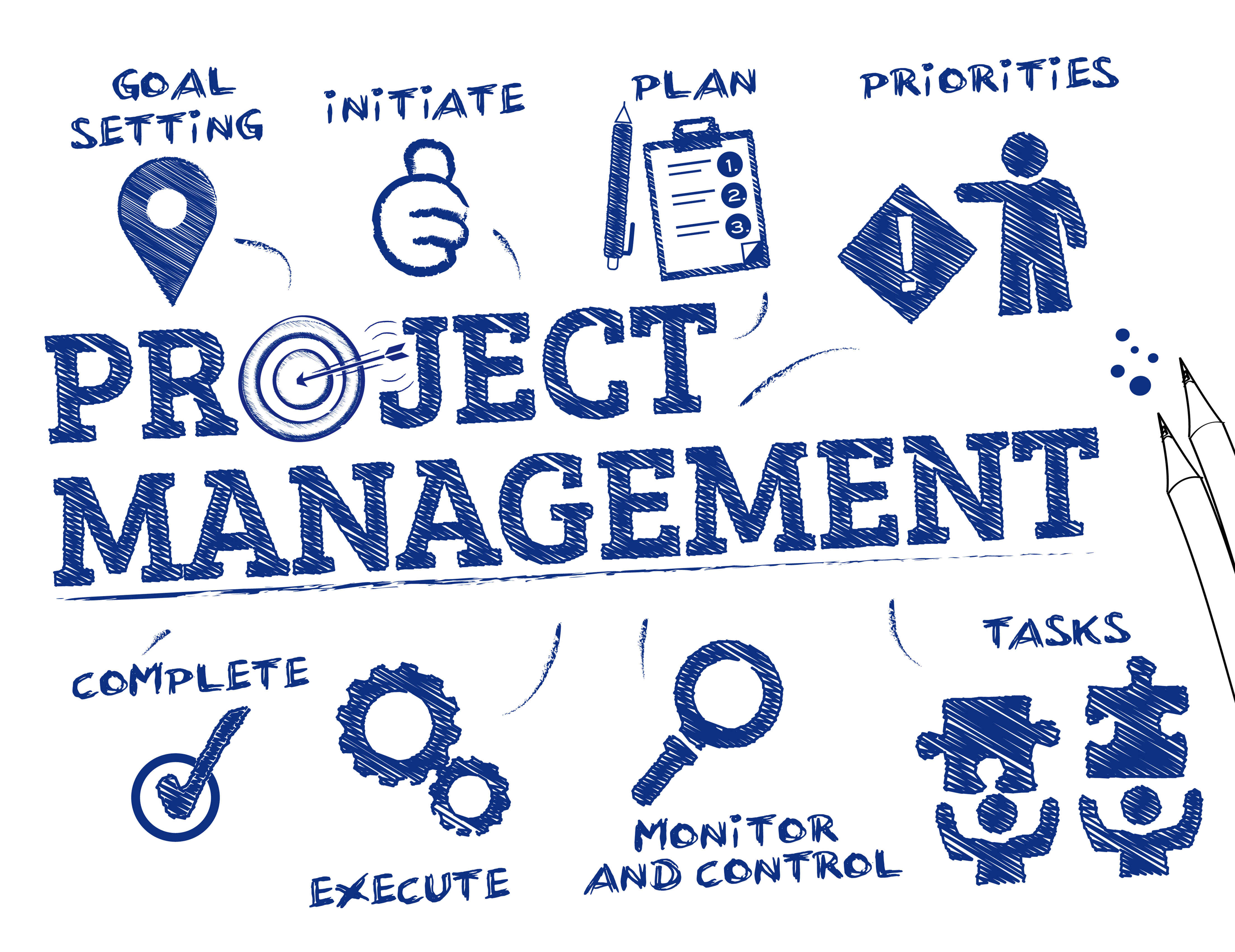 Project Management Icons_Blue
